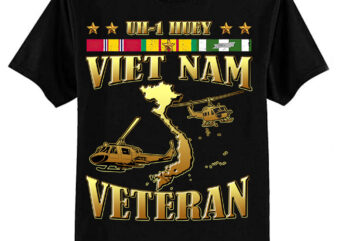 Huey Helicopter Vietnam Veteran Uh-1 Huey Vietnam Huey T-Shirt ltsp