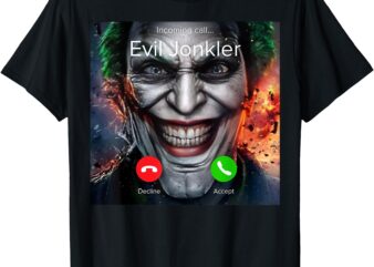 Humor Horror Incoming Call From Evil Jonkler Halloween T-Shirt