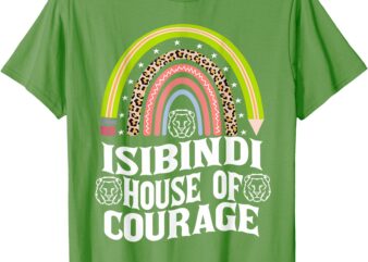 ISIBINDI House Of Courage Rainbow Boho Heart School T-Shirt