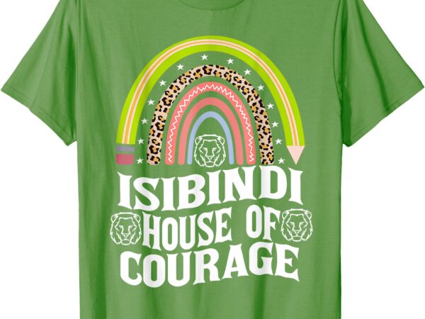 Isibindi house of courage rainbow boho heart school t-shirt