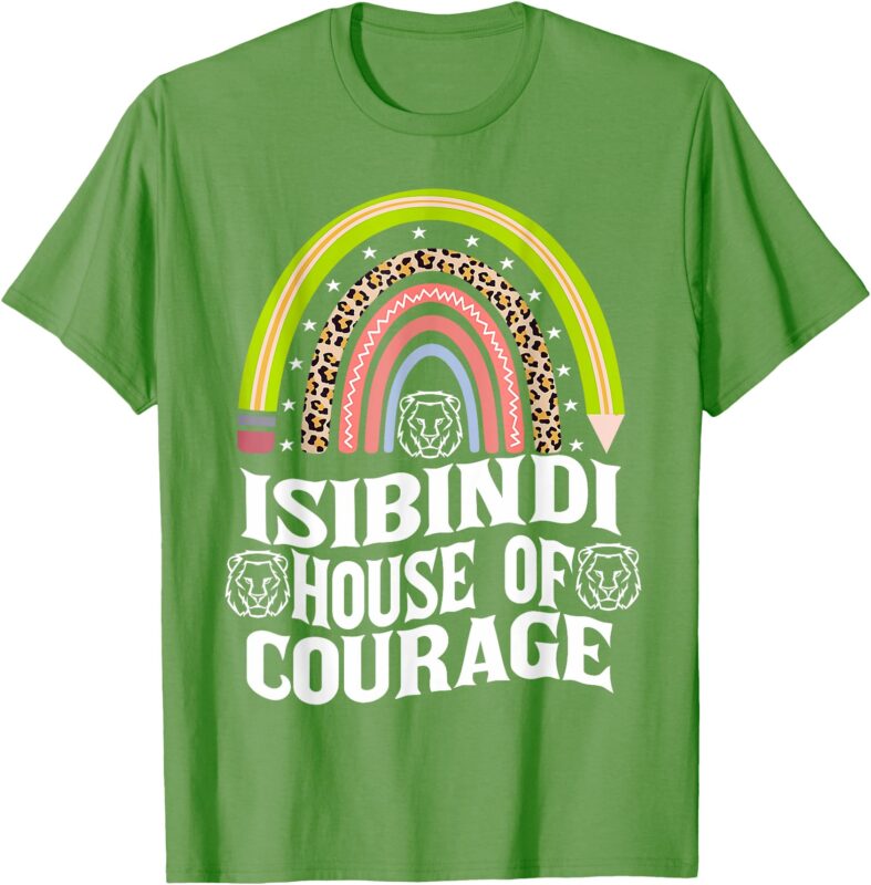 ISIBINDI House Of Courage Rainbow Boho Heart School T-Shirt