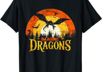 Imagine Dragons Fantasy Dragon Magical and Mythical Kawaii T-Shirt