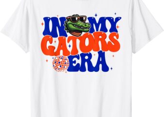 In My Gators Era Game Day Mascot Spirit Squad Florida Groovy T-Shirt