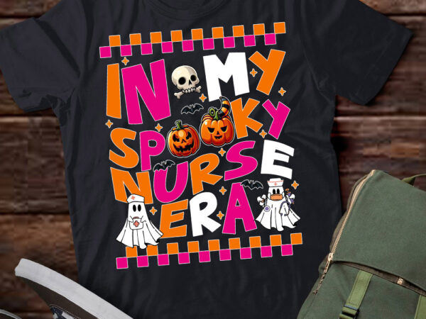 In my spooky nurse era groovy ghost nurse halloween t-shirt ltsp