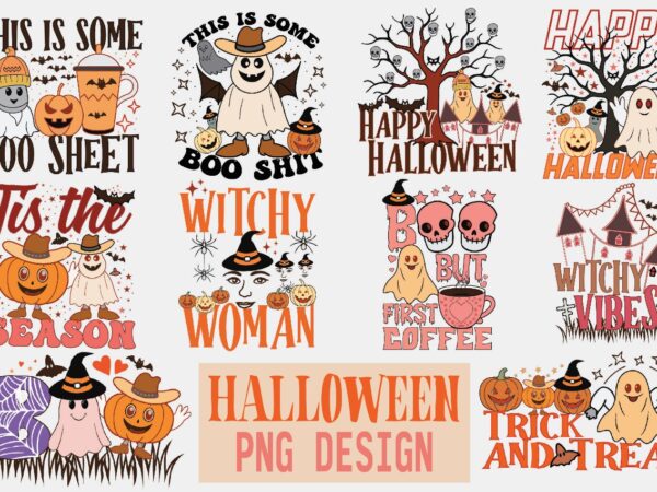 Halloween png design bundle