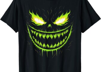 Jack o Lantern Scary Pumpkin Halloween Men Boys Kids T-Shirt