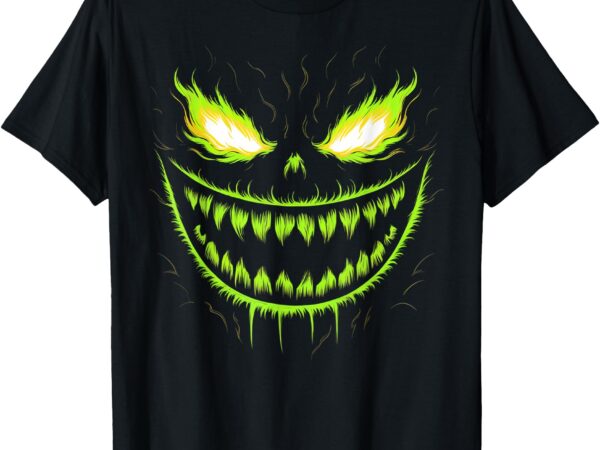 Jack o lantern scary pumpkin halloween men boys kids t-shirt