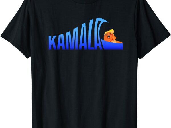 Kamala blue wave over trump harris for president t-shirt