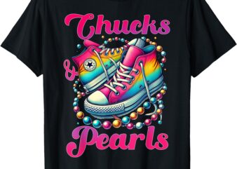 Kamala 2024 Chucks And Pearls Tees For Women T-Shirt