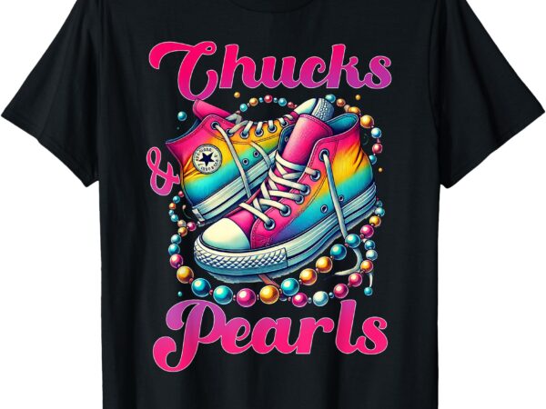 Kamala 2024 chucks and pearls tees for women t-shirt