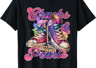 Kamala 2024 Chucks and Pearls Election 2024 T-Shirt