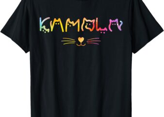 Kamala Harris Cat Lettering Funny Cat Lady Harris Walz T-Shirt