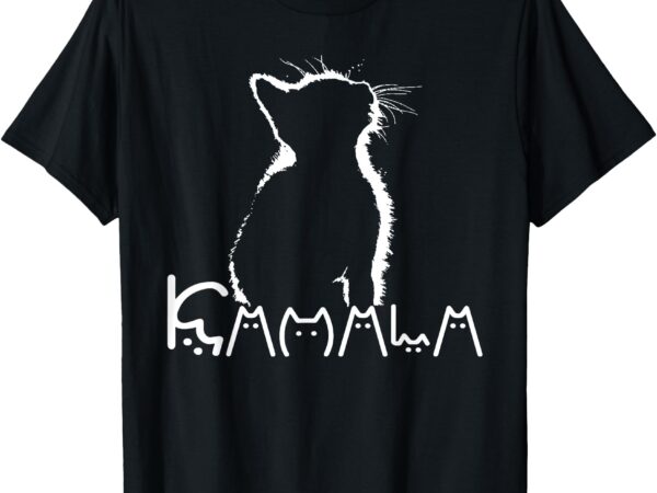 Kamala harris cat lettering funny president kamala 2024 cat t-shirt