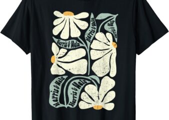 Kamala Harris Waltz Hand Drawn Flower Brighter Tomorrow 2024 T-Shirt