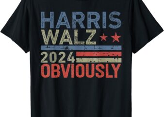 Kamala Walz Obviously 2024 Harris Waltz 2024 Election T-Shirt