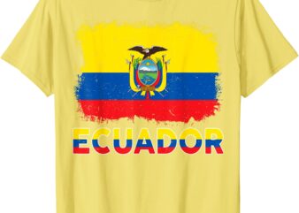 Kids Ecuador Flag Ecuadorian Hispanic Heritage Men Boy Women T-Shirt