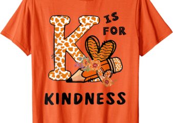 Kindness Unity Day Orange Teachers Kids T-Shirt