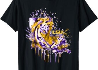 LSU Tigers Half Tiger Face T-Shirt