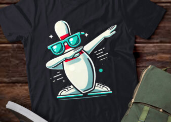 LT316 Bowling Pin Dabbing Sunglasses Bowler Player Women Men t shirt vector graphic