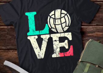 LT327 Girls Love Volleyball Best Fun Birthday Gift Sport t shirt vector graphic