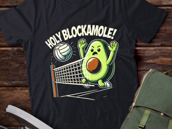 Lt330 funny volleyball holy guacamole player blocker t shirt vector graphic