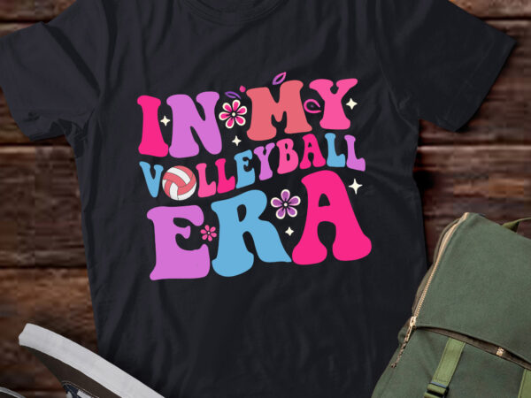 Lt332 groovy in my volleyball era sport lover gift t shirt vector graphic