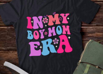 LT340 In My Boy Mom Era (on back) Birthday Gift t shirt vector graphic