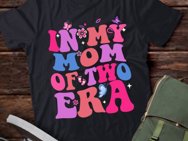 Lt380 in mom of two era groovy funny mother’s day t shirt vector graphic