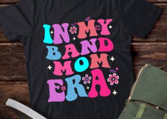 LT384 Retro In My Band Mom Era Marching Band Mom t shirt vector graphic