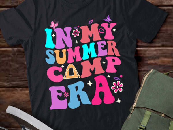 Lt396 in my summer camp era groovy retro summer camper t shirt vector graphic