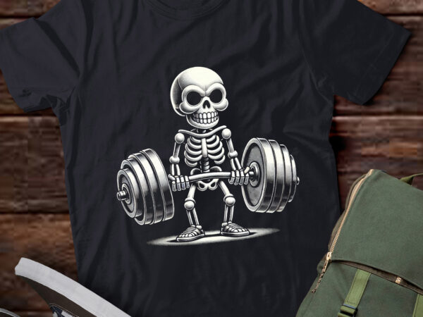 Lt417 halloween funny skeleton deadlift fitness weightlifting t shirt vector graphic