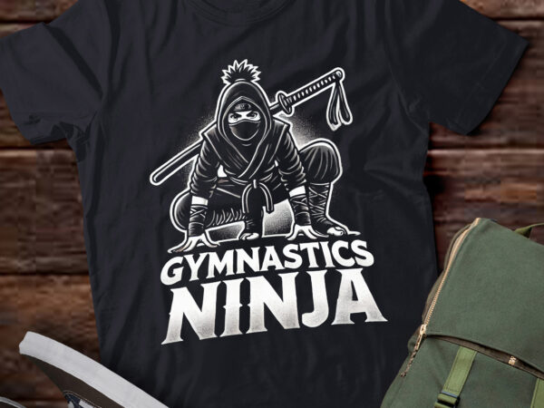 Lt424 gymnastics ninja boy funny sports gift t shirt vector graphic