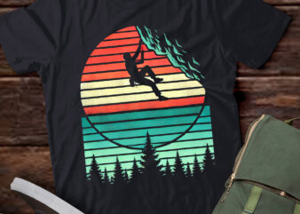 LT431 Vintage Retro Rock Climber & Rock Climbing Gift t shirt vector graphic