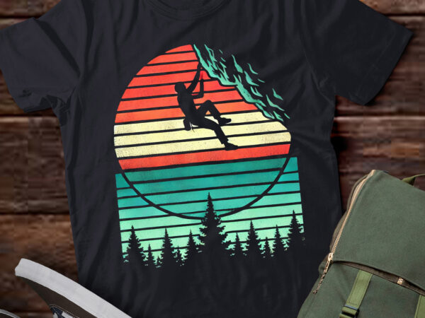 Lt431 vintage retro rock climber & rock climbing gift t shirt vector graphic