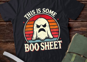 LT438 This Is Some Boo Sheet Retro Halloween Ghost