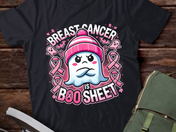 Lt441 breast cancer boo sheet retro halloween ghost t shirt vector graphic