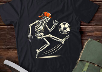 LT442 Skeleton Soccer Halloween Costume Funny Men Boys Kids t shirt vector graphic