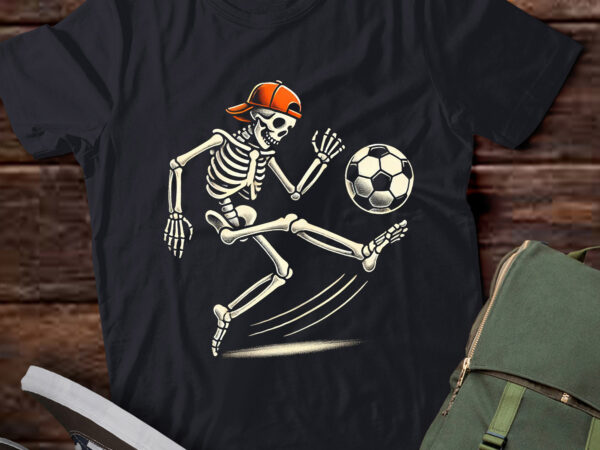 Lt442 skeleton soccer halloween costume funny men boys kids t shirt vector graphic