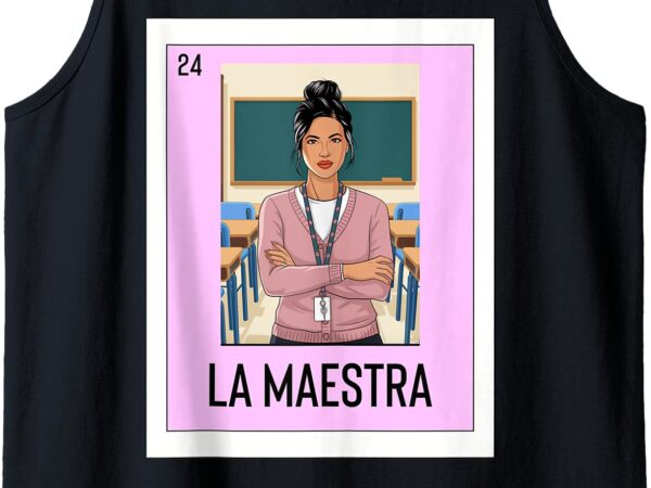 La maestra tank top t shirt vector graphic