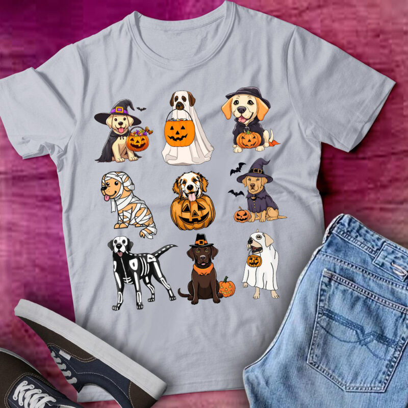 Labrador Halloween Dog Labrador Mom Funny T-Shirt ltsp