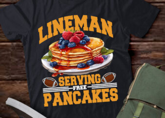 Lineman Serving free Pancakes American Football T-Shirt ltsp