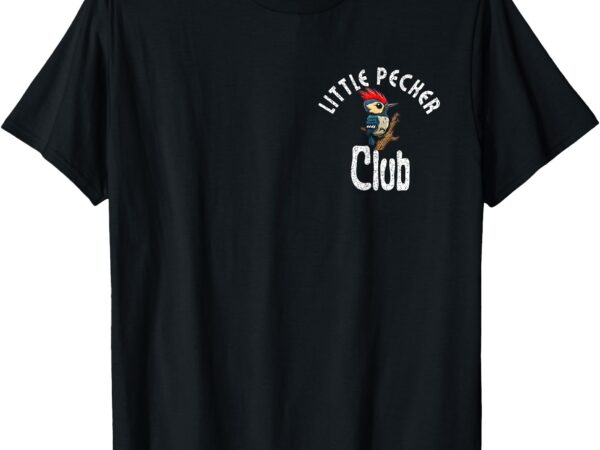 Little pecker club funny woodpecker men t-shirt