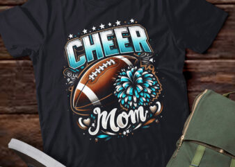 M435 Cheer Mom Pom Pom Football Football Lover t shirt designs for sale