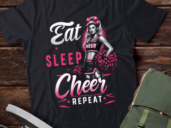 M442 funny eat sleep cheer repeat love girls gift t shirt designs for sale