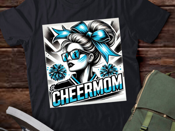 M443 bleached cheermom mother cheerleading mom messy bun t shirt designs for sale