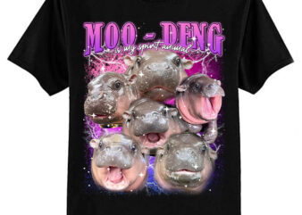 MOO-DENG THE FAMOUS BABY PIGMY HIPPO MOODENG – OFFICIAL T-Shirt ltsp