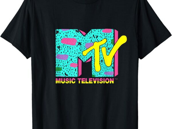 Mademark x mtv – the official mtv logo with wild colors and a funky design t-shirt