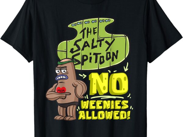 Mademark x spongebob squarepants – salty spitoon no weenies allowed spongebob gym bodybuilder t-shirt