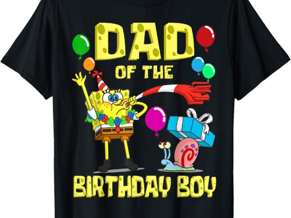 Mademark x spongebob squarepants – spongebob daddy of the birthday boy theme party t-shirt