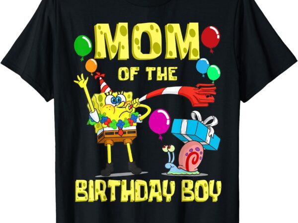 Mademark x spongebob squarepants – spongebob mommy of the birthday boy theme party t-shirt